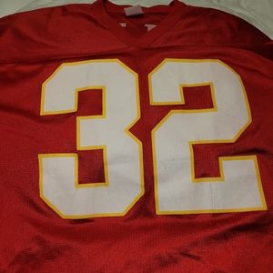 Vintage autographed Marcus Allen practice jersey